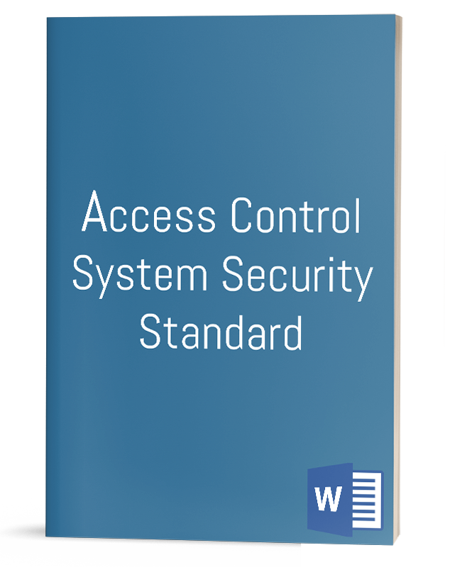 Access Control System Security Standard IT Procedure Template