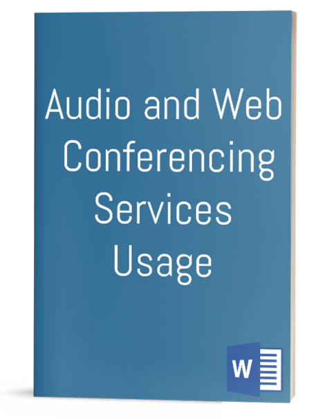 Audio and Web Conferencing Services Usage Policy