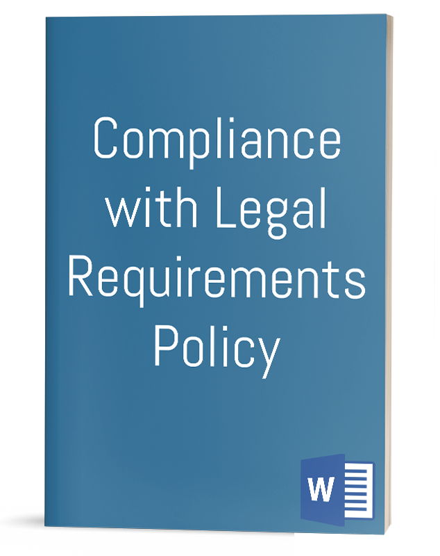 Compliance with Legal Requirements Policy IT Procedure Template
