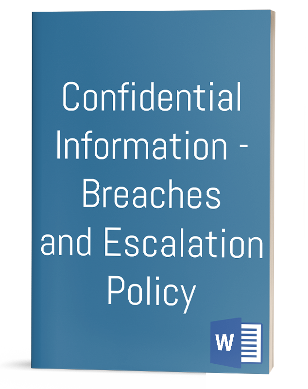 Confidentiality Policy & Escalation IT Procedure Template