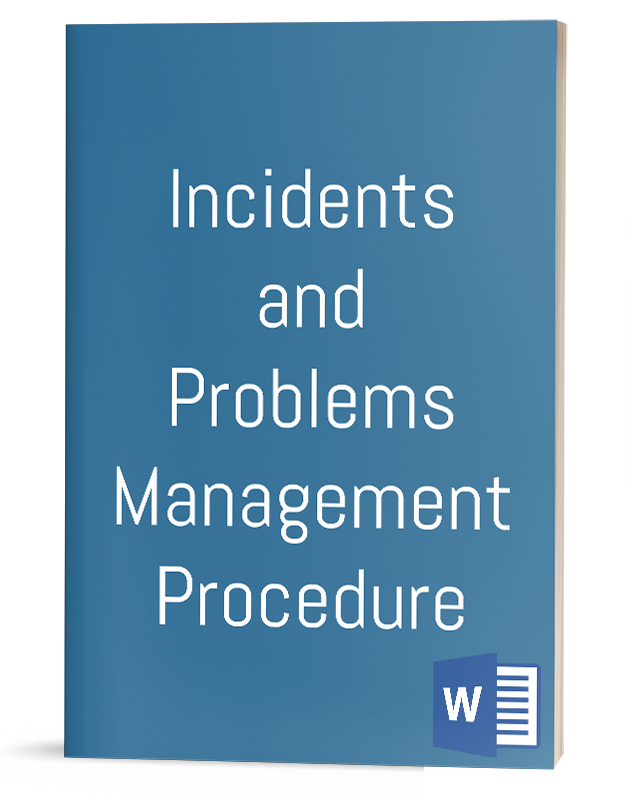 Incidents and Problems Management Procedure | IT Procedure Template