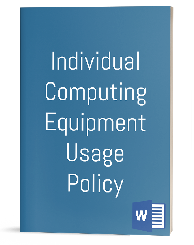 Individual Computing Equipment Usage Policy IT Procedure Template