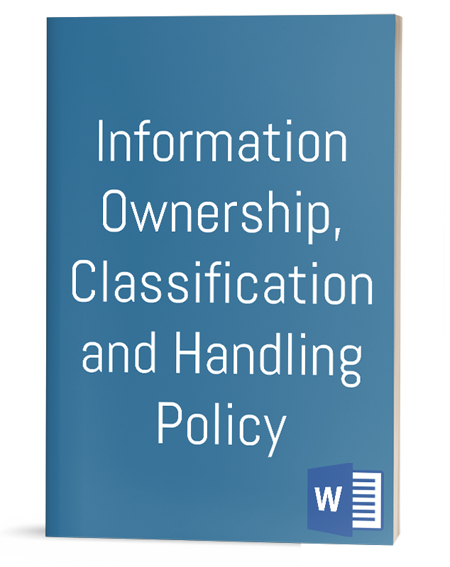 Information Ownership Policy IT Procedure Template