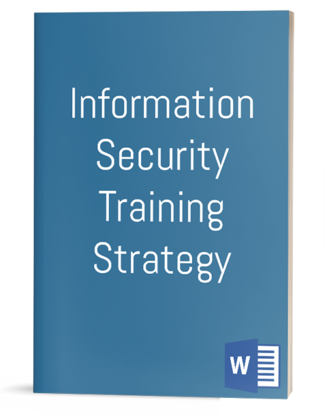 Information Security Training Strategy template