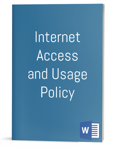 Internet Access and Usage Policy