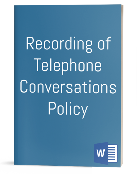 Recording of Telephone Conversations Policy
