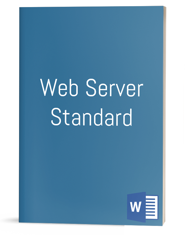 Web Server Standard | IT Procedure Template